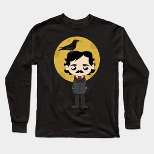 Cute Edgar Allan Poe Long Sleeve T-Shirt
